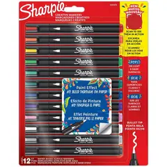 SHARPIE - Set Lapices Acrilico 12 Colores Base Agua