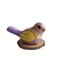 CREA TALLER - Pájaro cerámica base de madera