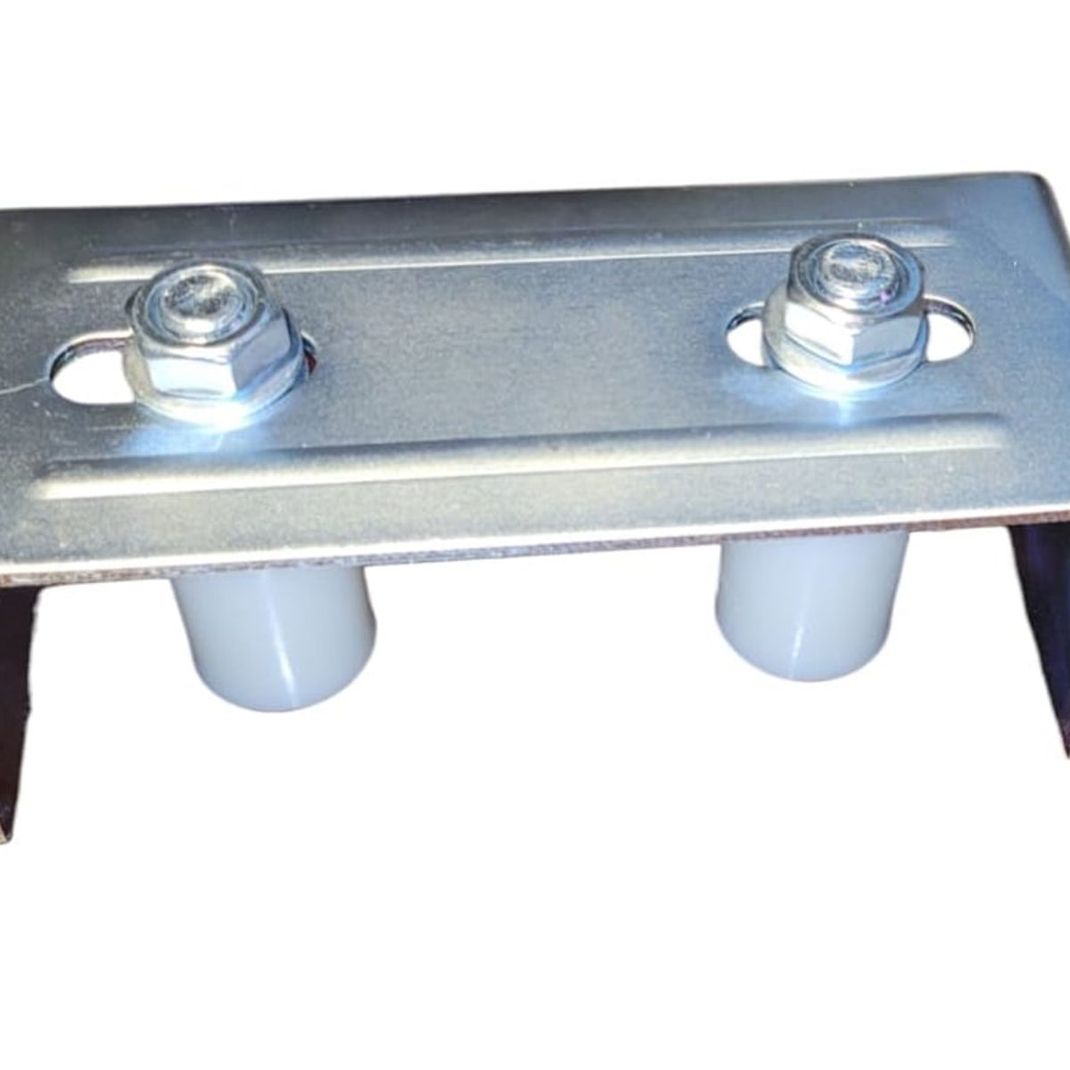 GENERICO - Guía Polín Doble Soporte Ajustable Para Portón Corredizo Nylon 40x30