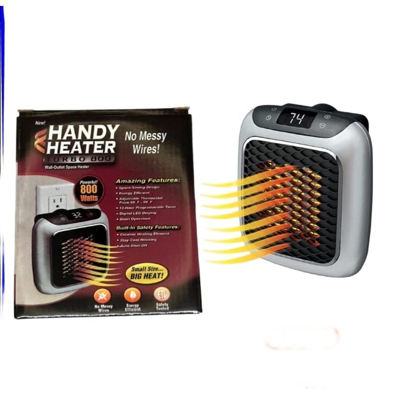 GENERICO - Mini Calefactor Portátil Eléctrico Pared 800w