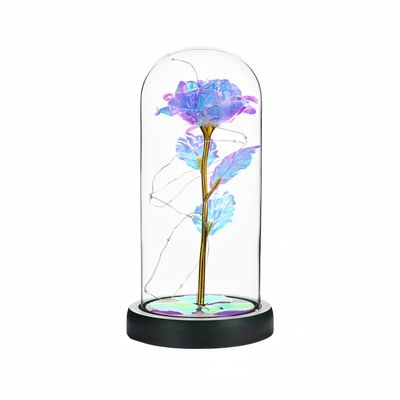 Imagen 2 del producto Rosa Artificial con Vidrio y Luz Blanco