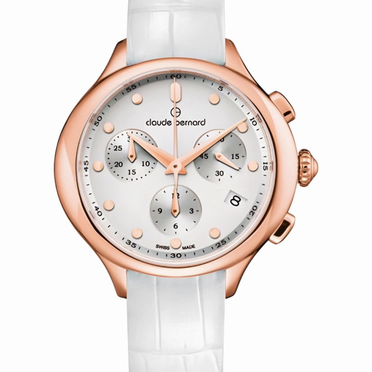 CLAUDE BERNARD - Reloj Claude Bernard White Chronograph Mujer