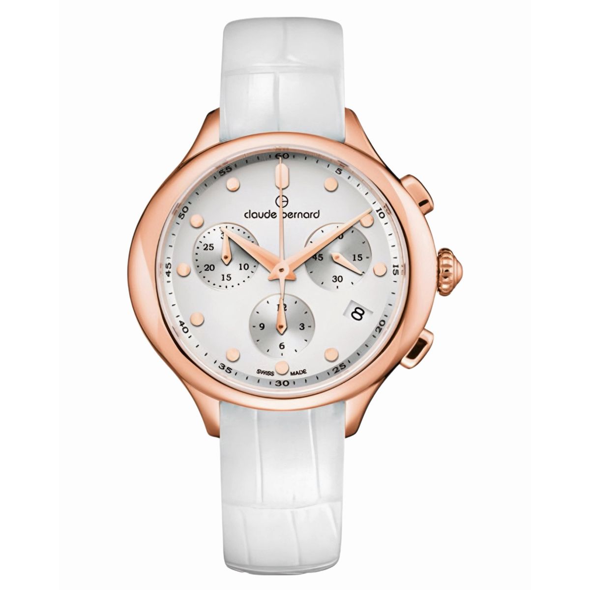 CLAUDE BERNARD - Reloj Claude Bernard White Chronograph Mujer