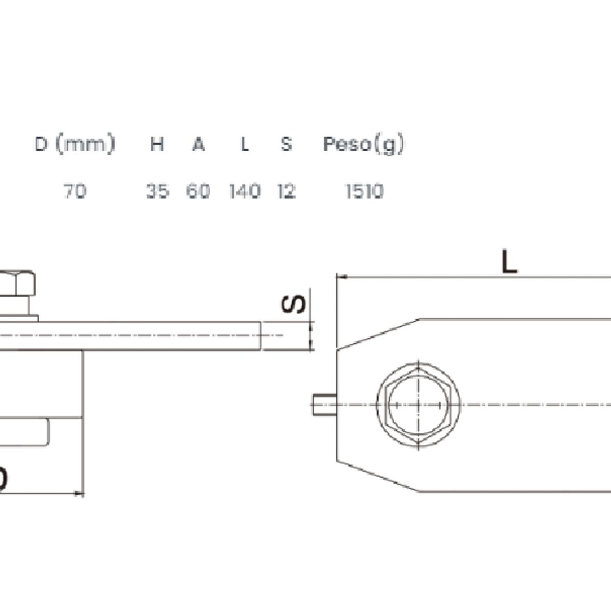 GENERICO - Juego Quicio Pomel Con Rodamiento 70mm Portón Batiente