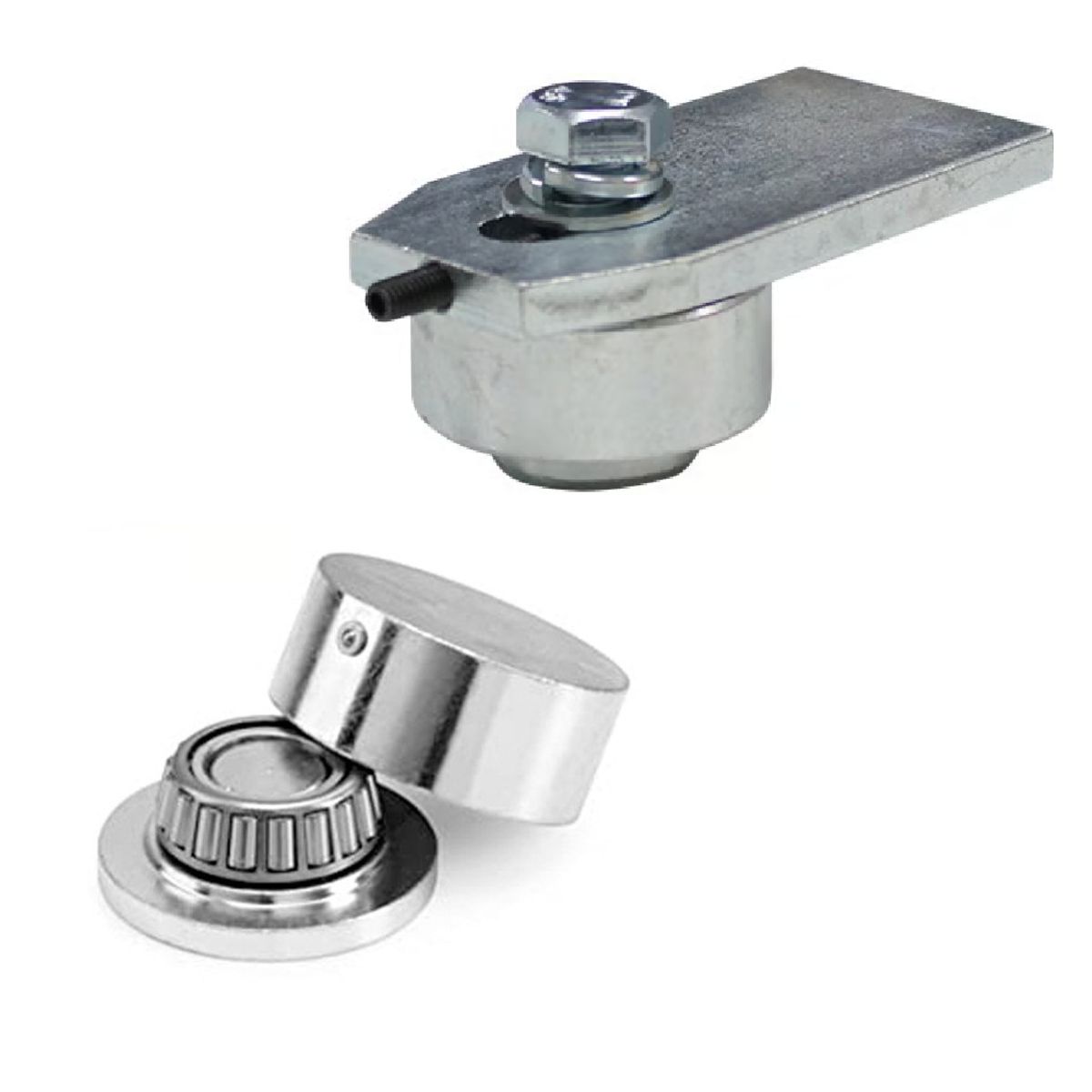 GENERICO - Juego Quicio Pomel Con Rodamiento 50mm Portón Batiente