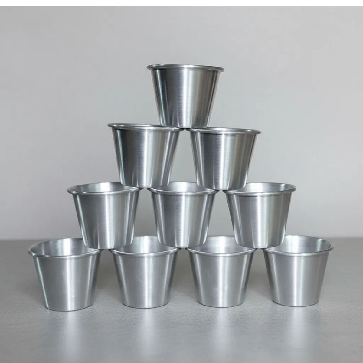 GENERICO - Pack 10 Unidades Moldes Muffins O Queque Individual Aluminio