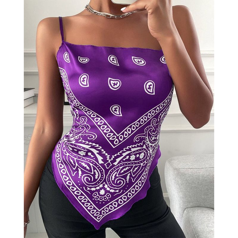 EDWINAYY - Tops Mujer Estampados Camisola Pequeña Europea Y Americana