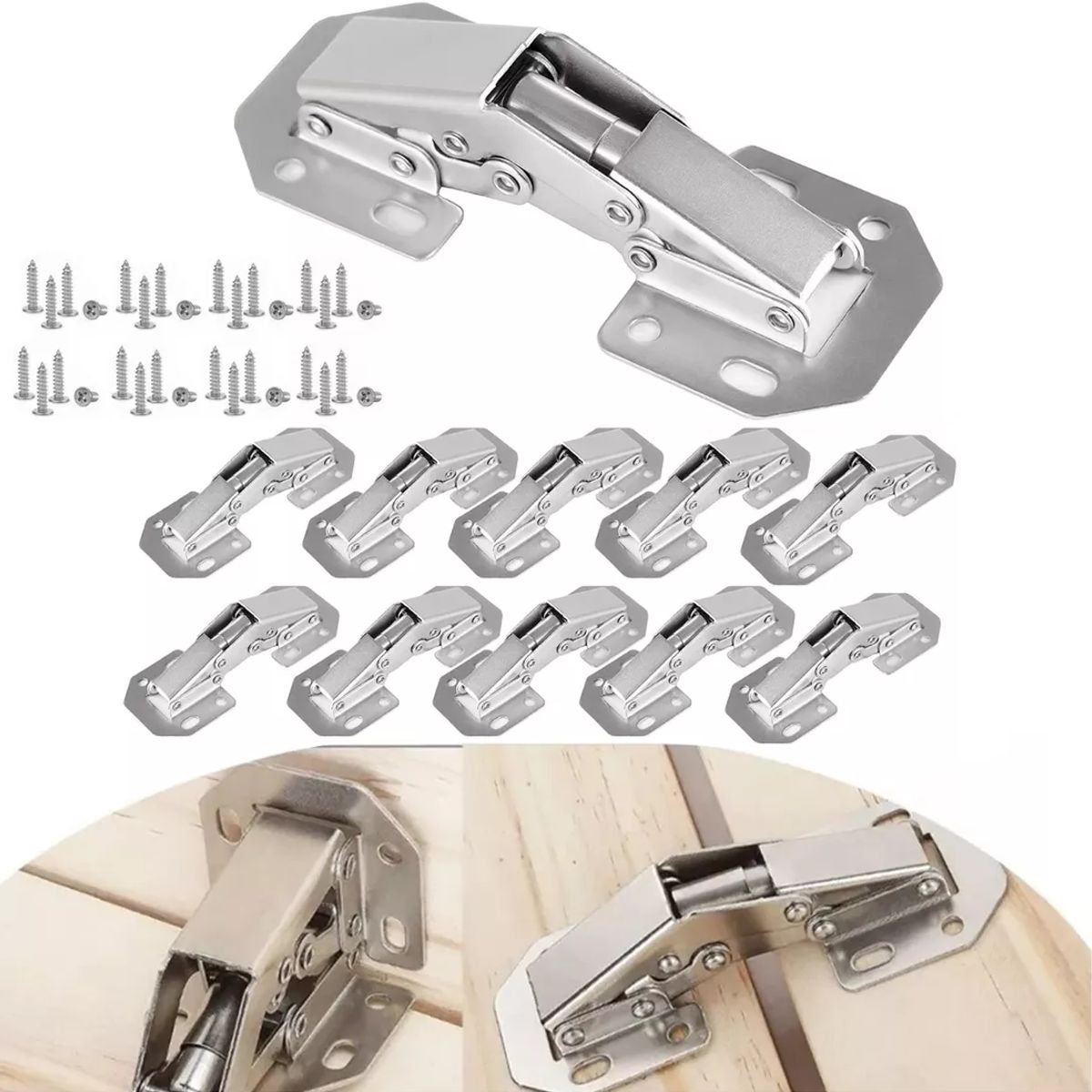 KUANGYE - Bisagra Bidimensional Oculta 90° Ferrari 10 Piezas