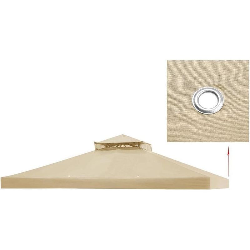 KUANGYE - Repuesto de Techo para Toldo Pérgola 3x3 mt