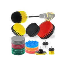 GENERICO - Set Limpieza De Auto Hogar Cepillos Para Taladro 20 Piezas