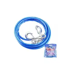 GENERICO - Cable De Remolque Auto Piola Acero 6000kgs 10mm X 4m Blue