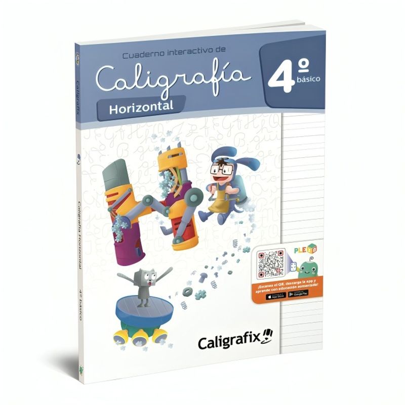 TOP10BOOKS - TEXTO CALIGRAFIA HORIZONTAL 4º BASICO - INTERACTIVO / EDITORIAL CALIGRAFIX /