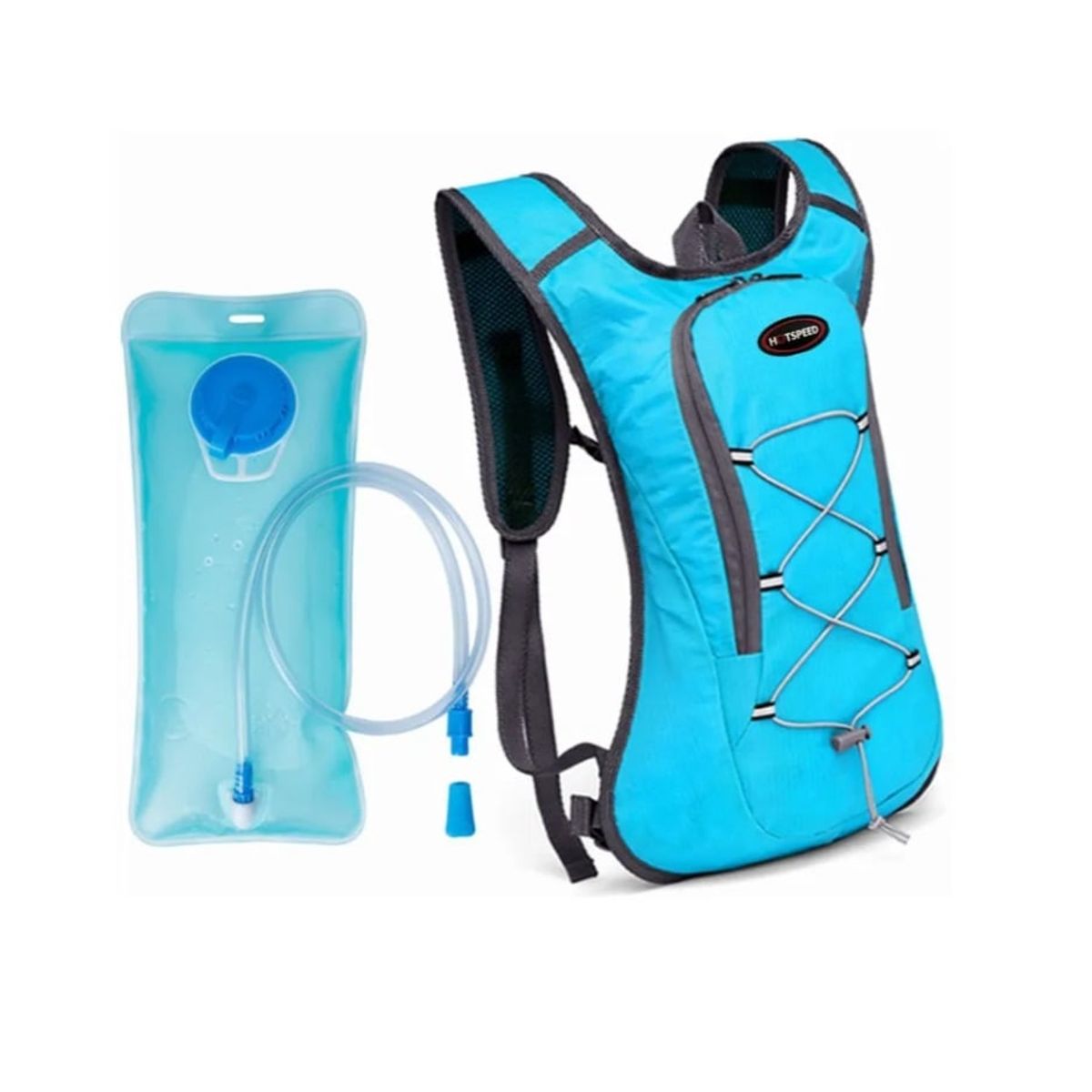 GENERICO - Mochila Camell Ciclismo Running + Bolsa Hidratación 2 Lts Colores