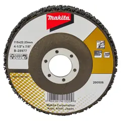 MAKITA - Disco Limpieza Negro Respaldo Fibra 4 1/2'' - B-28977