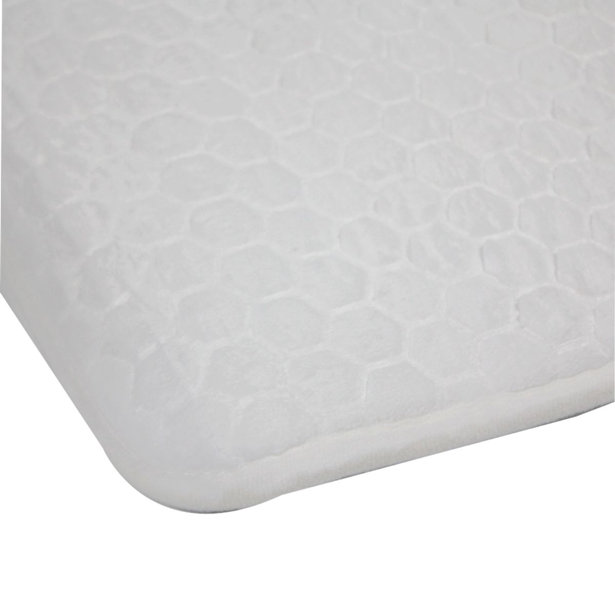 NEWTREE - Alfombra De Baño Diseño Piedra Blanco 45x75cm