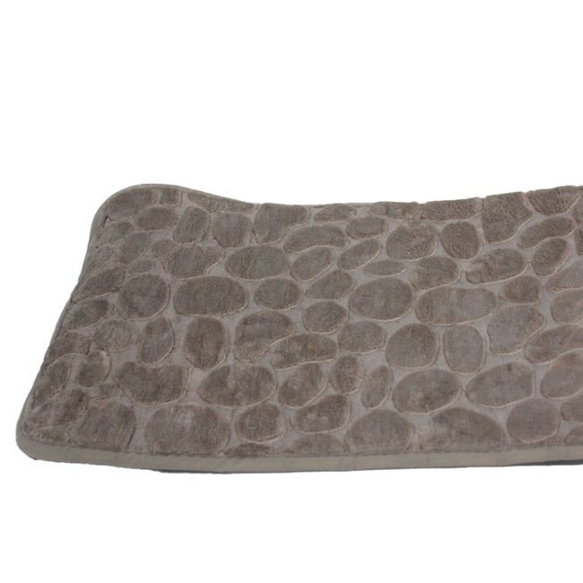 NEWTREE - Alfombra De Baño Diseño Piedra Café 40x60cm