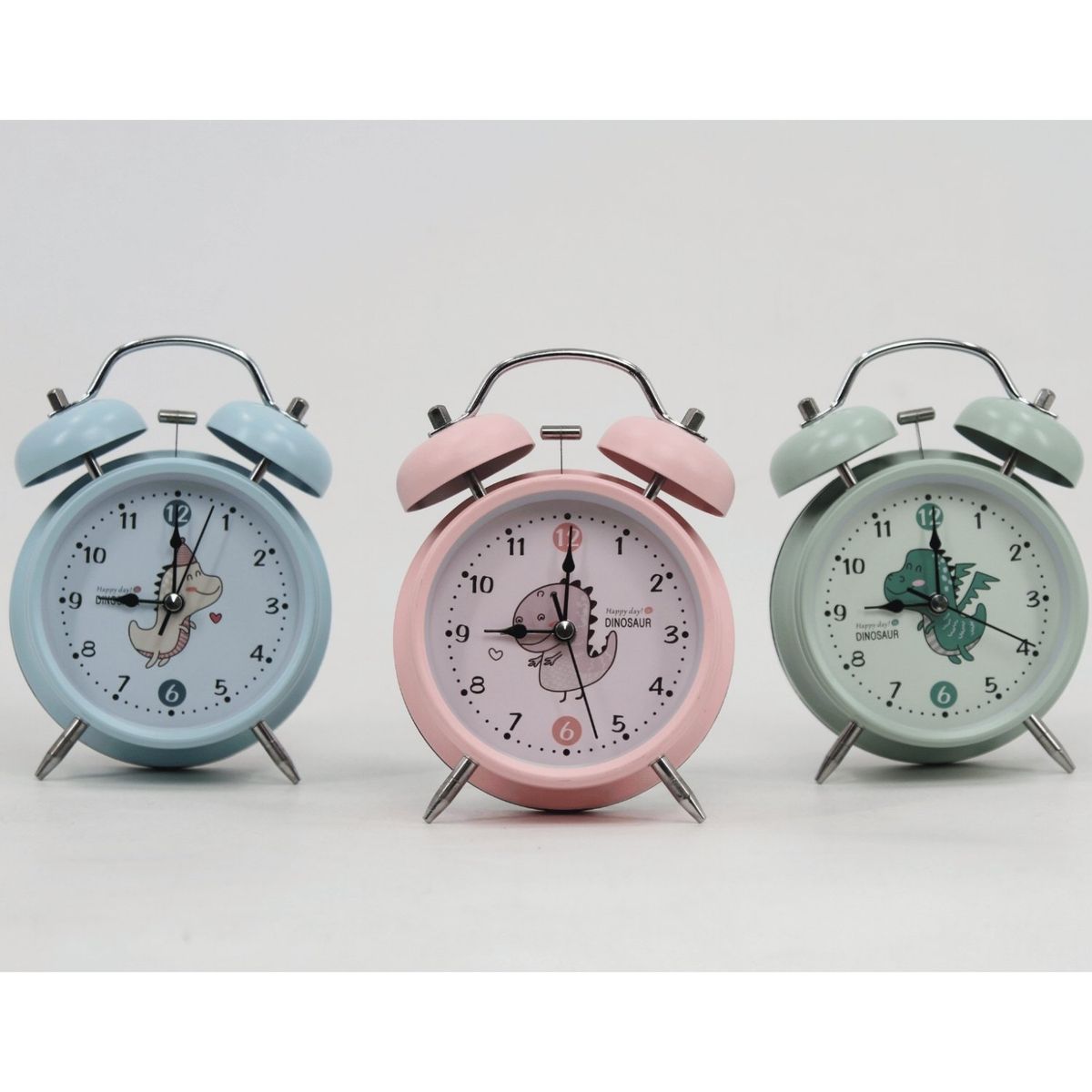 GENERICO - Reloj Despertador Infantil con Diseño de Dinosaurio