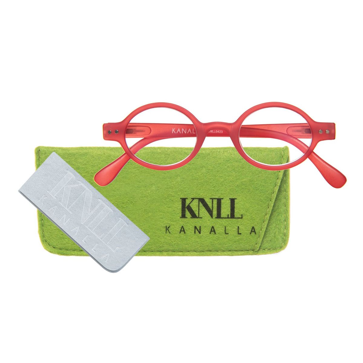KANALLA - Pack 2 Lentes de Lectura Filtro Luz Azul y UV mod Elegant Transparente /Rojo 1.5