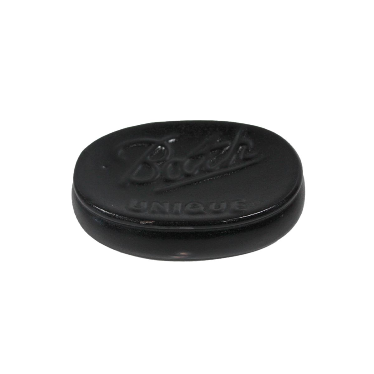 NEWTREE - Jabonera Ovalada de Cerámica Negro