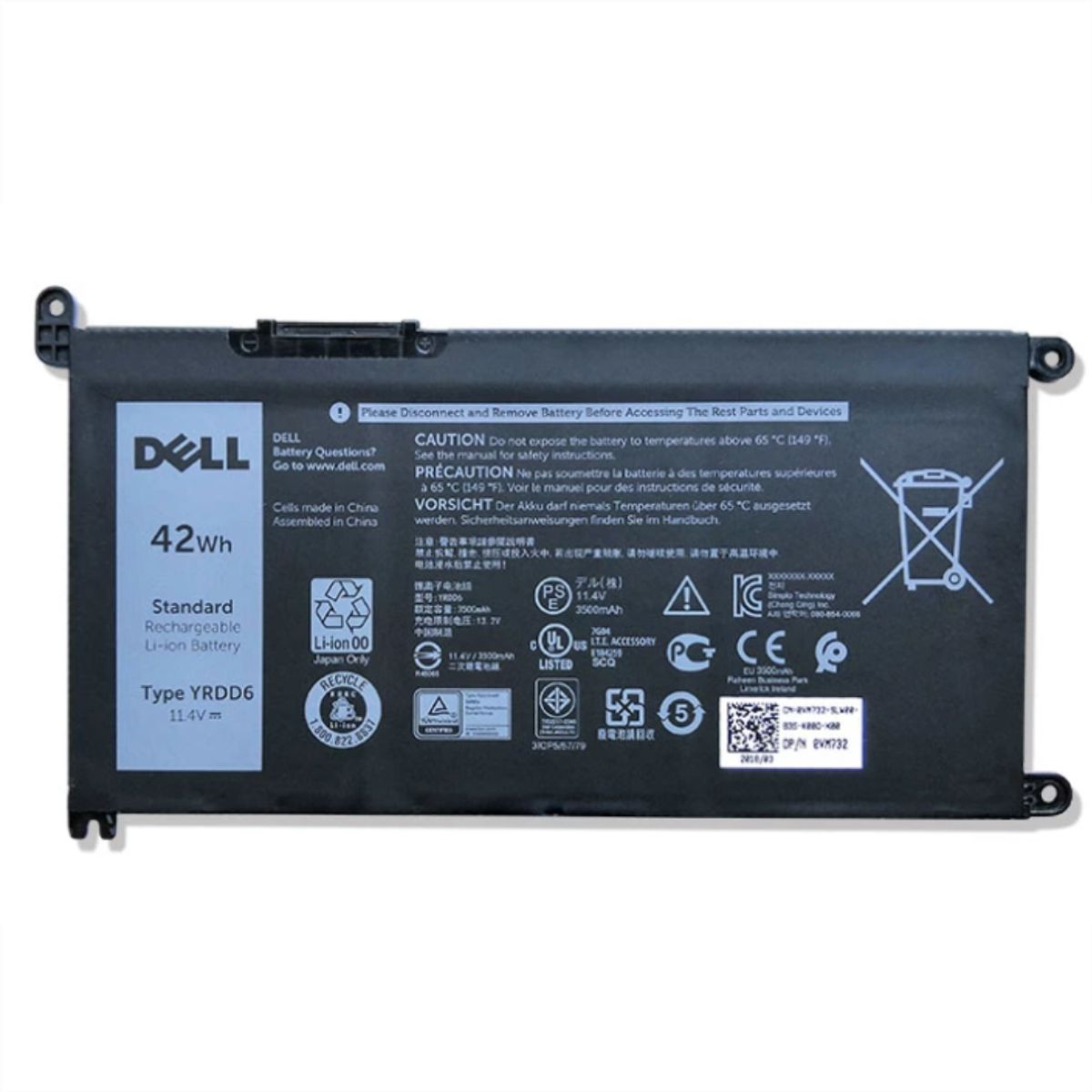 DELL - Bateria Dell Original Para Latitude 3310 Inspiron 5481 Yrdd6