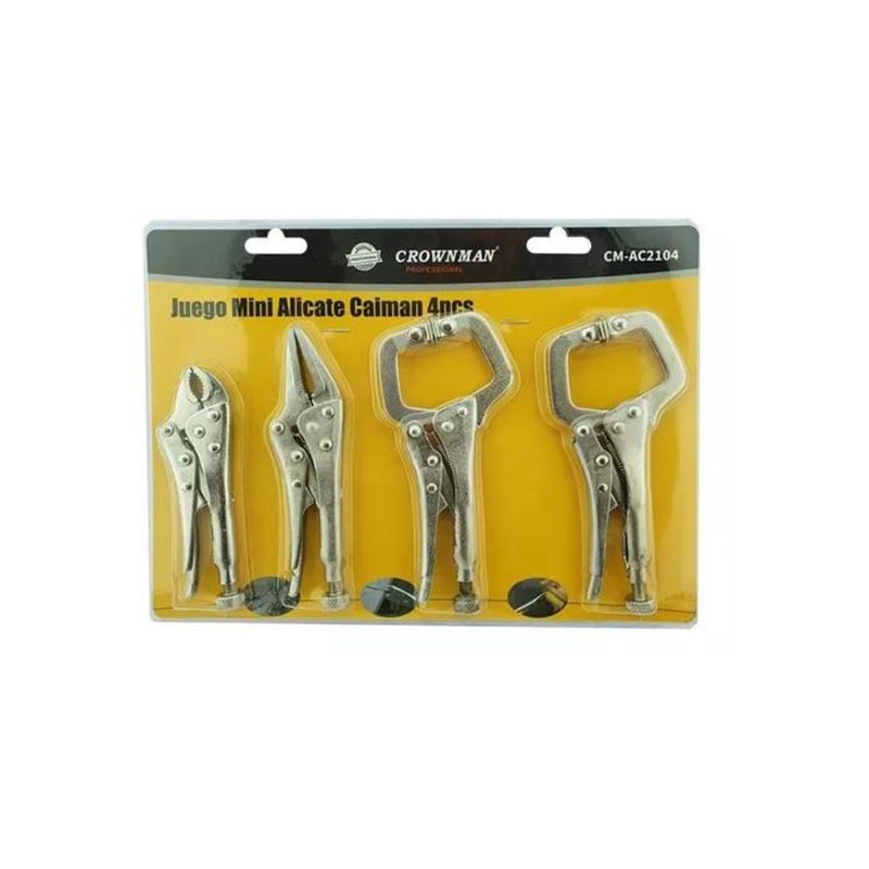 GENERICO - Juego Mini Alicate Caiman 4pcs Crownman
