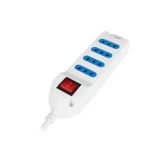 PHILCO - Alargador Extension XT30 4 Puertos color blanco Mod-3043B