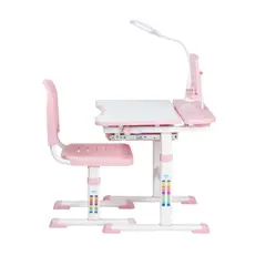 GENERICO - Escritorio De Estudios Reclinable Ajustable Niños Rosado