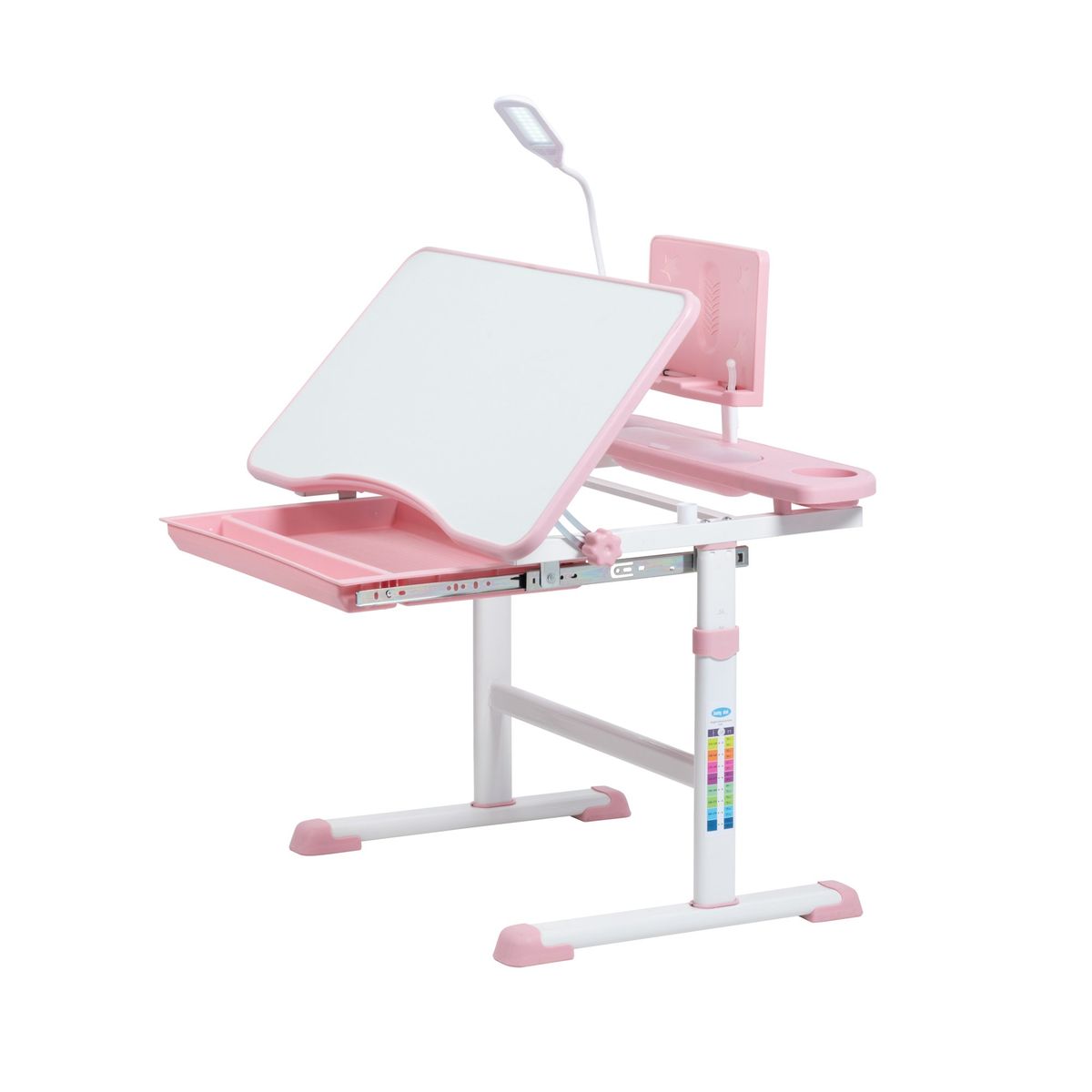 GENERICO - Escritorio De Estudios Reclinable Ajustable Niños Rosado