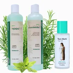 GENERICO - Pack Shampoo + Acondicionador Ortiga Romero+aceite Capilar