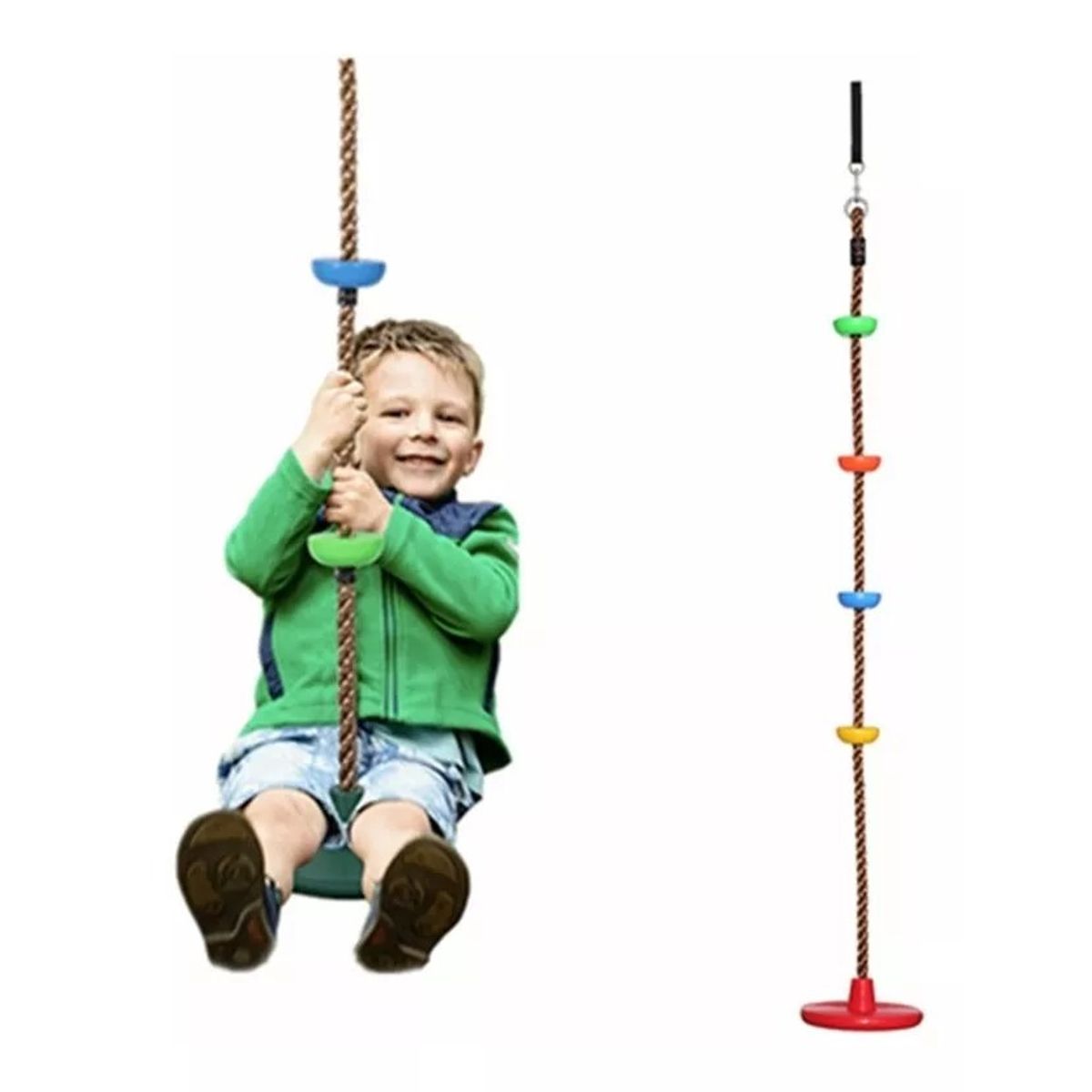 MUNDO MAGIA - Columpio Mecedor De Escalada Multicolor