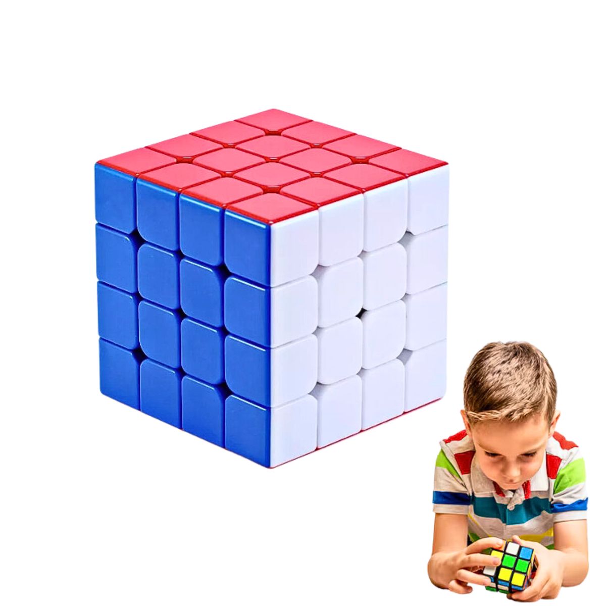 GENERICO - Cubo Rubik 4 X 4 X 4 Juego Estrategia Giro Fácil- Magic Cube