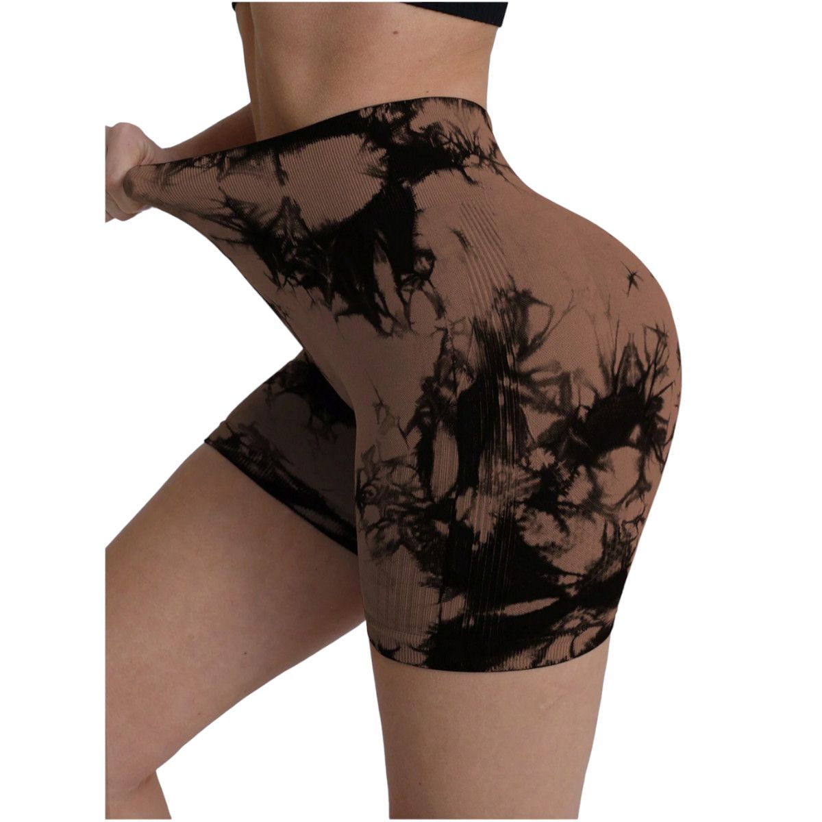 GENERICO - Calza Short Deportiva Push Up tey dey Marron