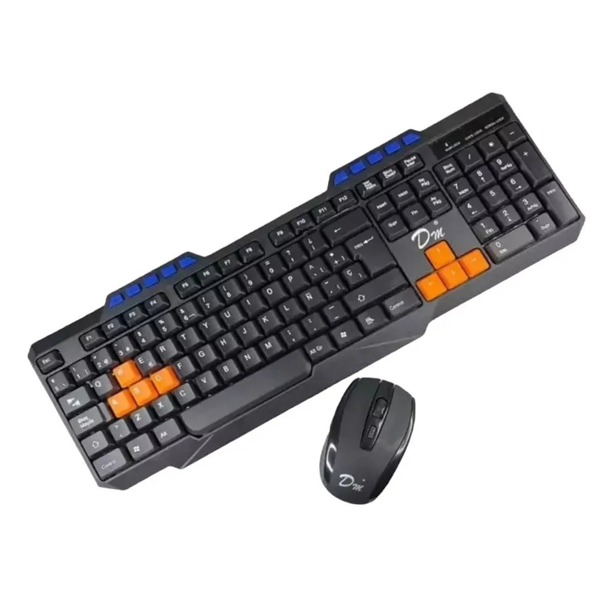 DM - Kit Teclado y mouse Inalámbrico DM-304 2.4 GHz Negro