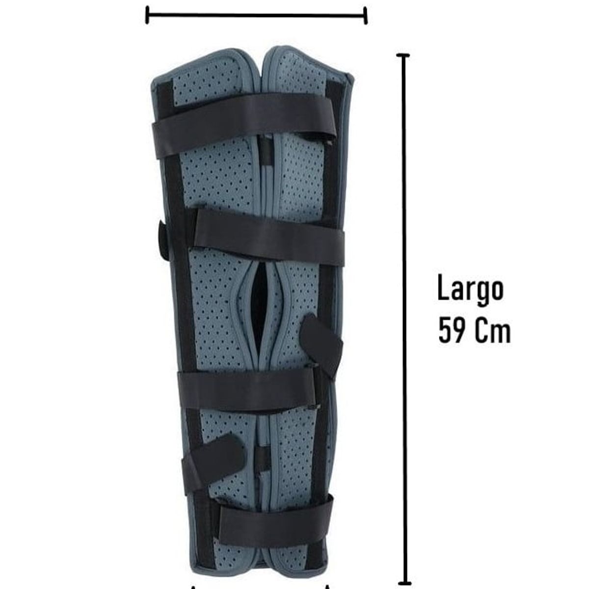ONEDER - Inmovilizador De Rodilla Con Velcro Ajustable Largo Tripanel Talla L
