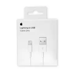 APPLE - Cable de Datos Lightning a USB 2M MD819AM Original