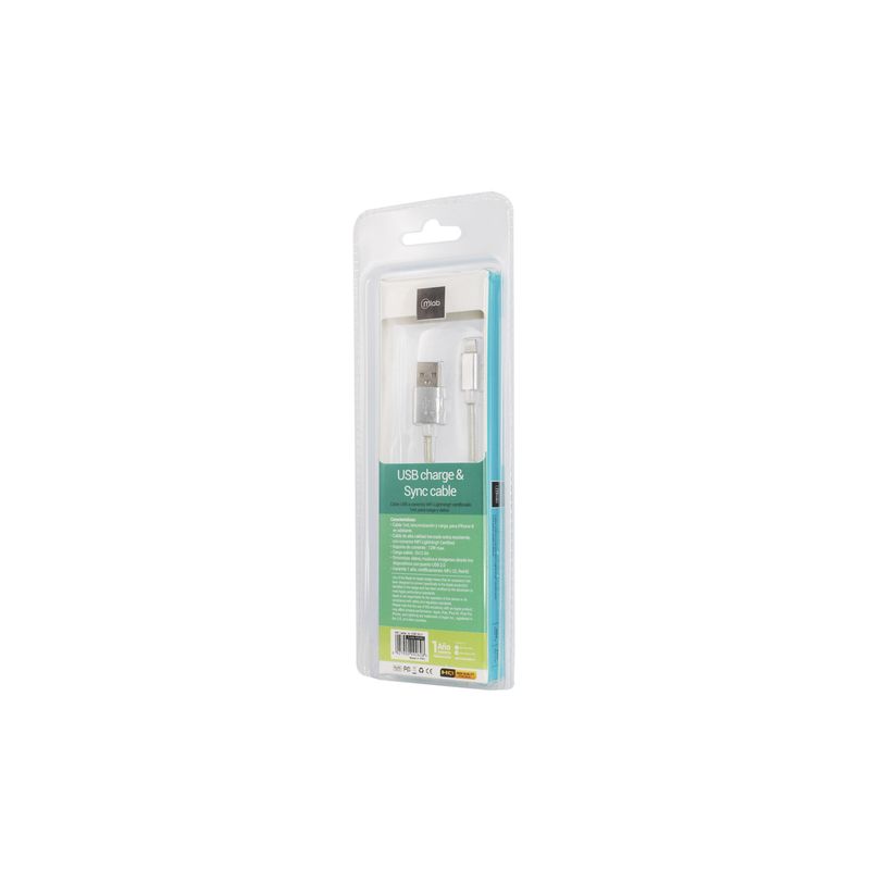 MLAB - Cable Certificado Lightning a USB Silver MLAB