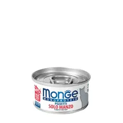 MONGE - Alimento Premium Gato Lata Flakes de Carne 80gr