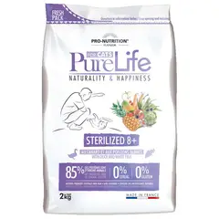PRO NUTRITION FLATAZOR - Pure Life Alimento Premium Sterilized Cat 8+ 2kg