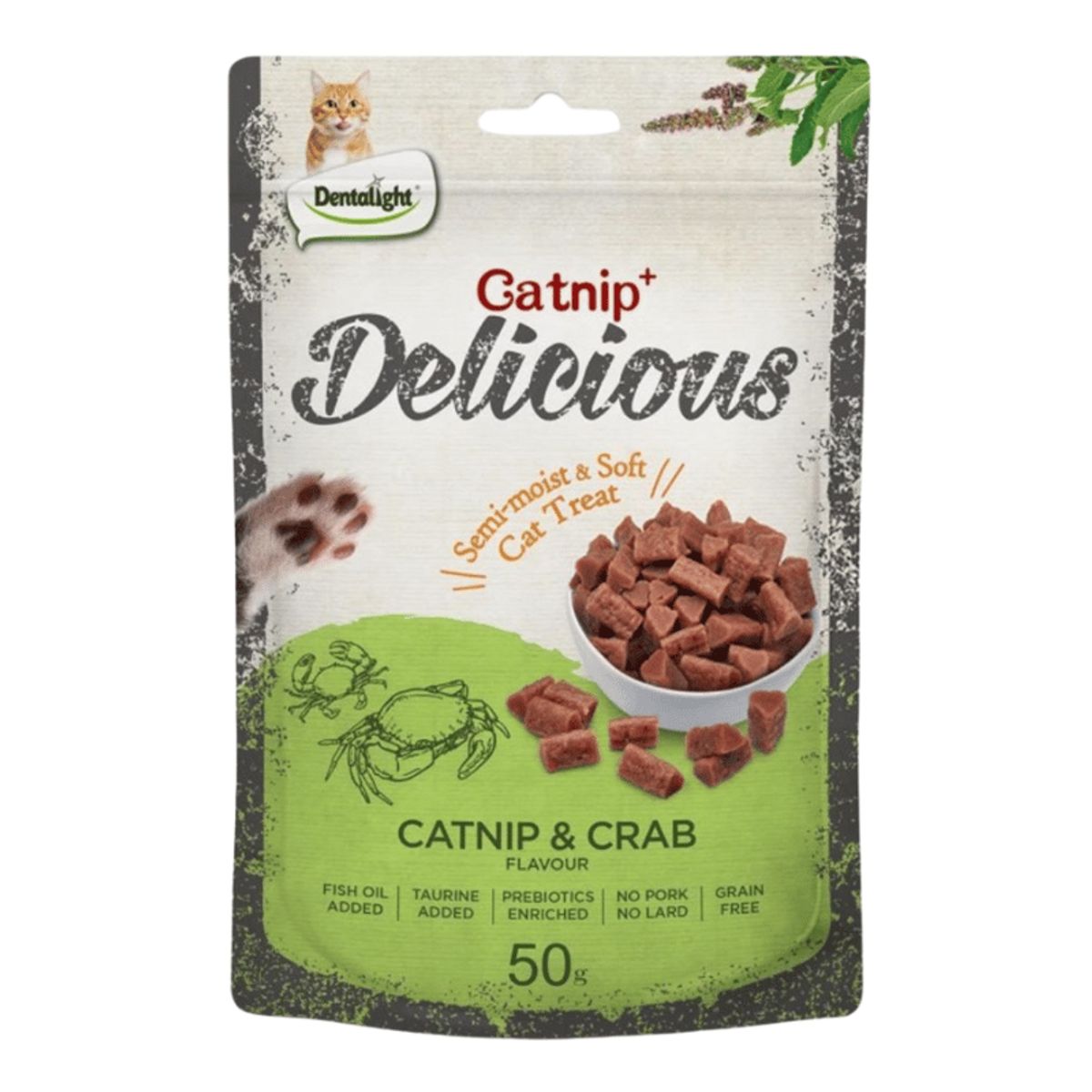 DENTALIFE - Snack Dentalight Delicious Cangrejo Catnip Para Gato 50gr