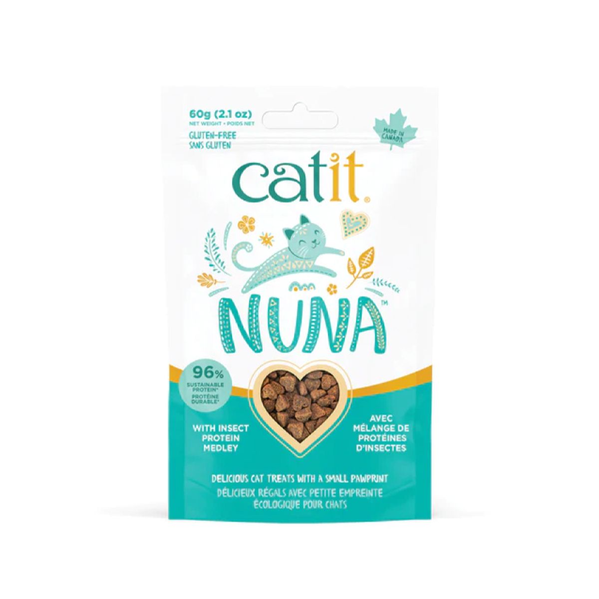 CATIT - Snack Catit Nuna Proteina de Insecto Para Gato 60gr