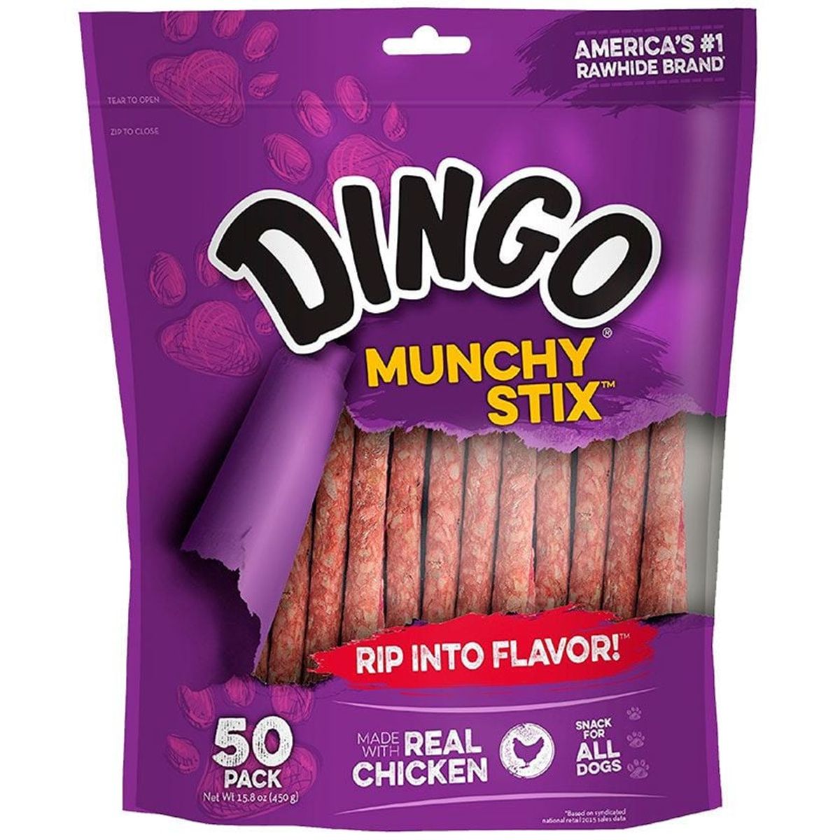 DINGO - Snack Dingo Munchy Sticks Para Perro 50 Und