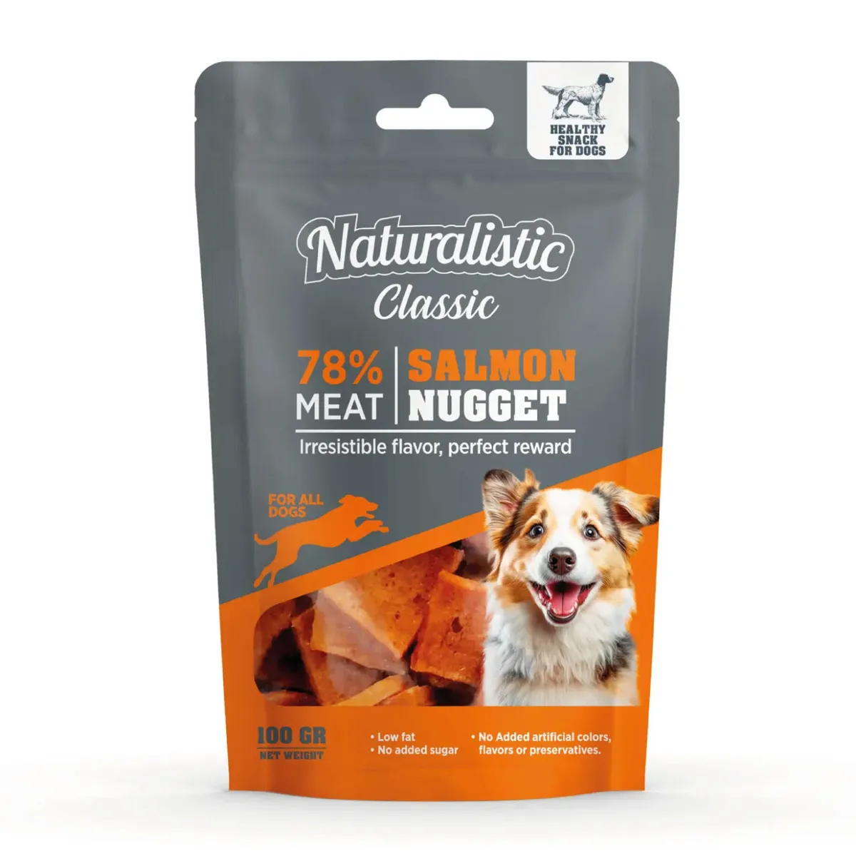 NATURALIST - Snack Naturalistic Salmon Nuggets Para Perro, 100gr