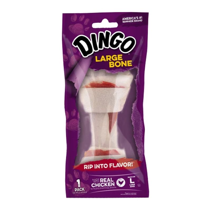DINGO - Dingo Snack Large Bone Para Perro 1 Und