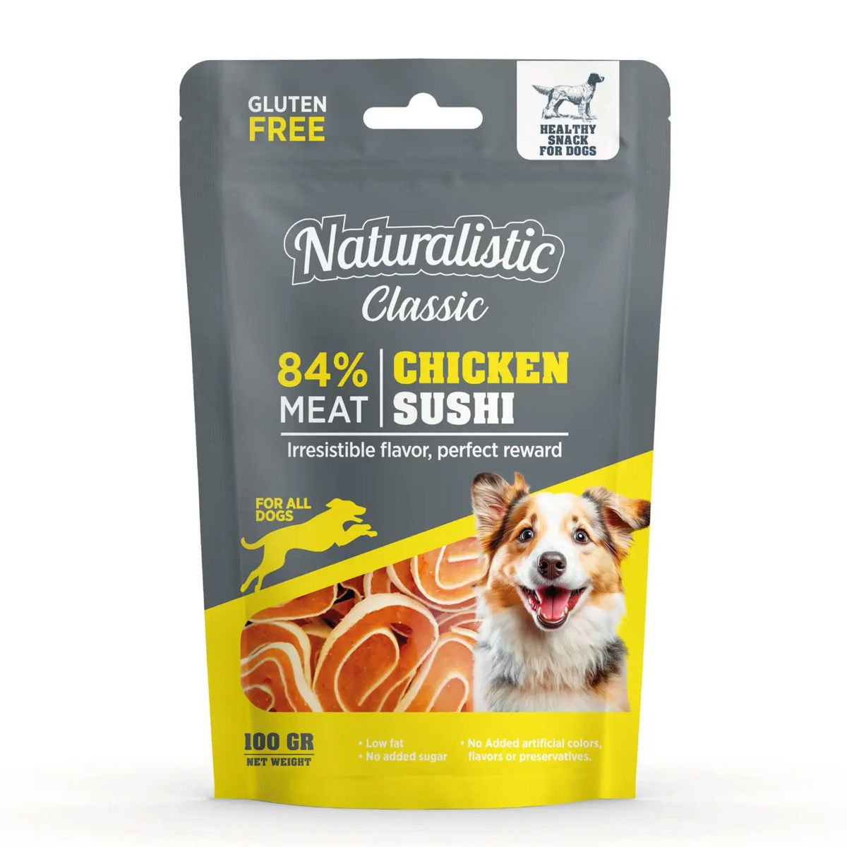 NATURALIST - Snack Naturalistic Chicken Sushi Para Perro, 100 gr