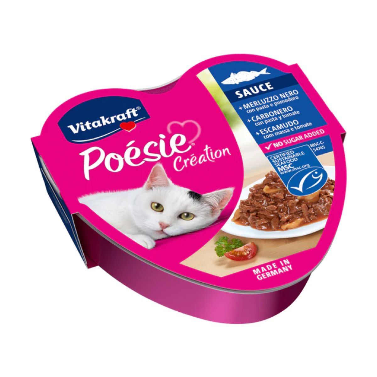 VITAKRAFT - Alimento Vitakraft Poesi Creation Gato Sabor Pescado 85gr