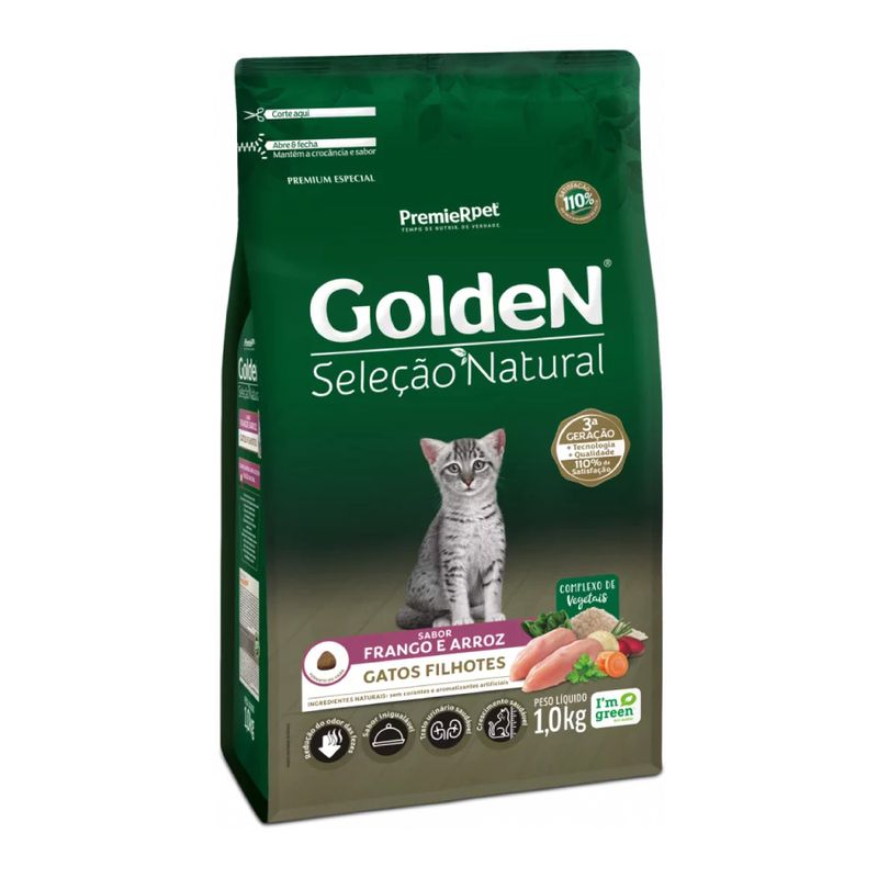 PREMIER - Golden Alimento Gatito Sabor Pollo y Arroz 3Kg