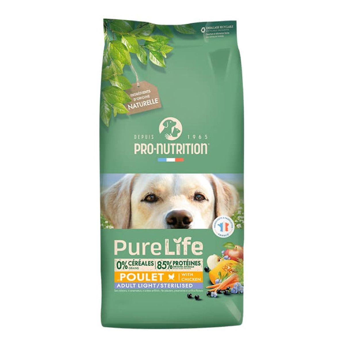 PRO NUTRITION FLATAZOR - Alimento Pure Life Light Sterilized Perro 12 Kg