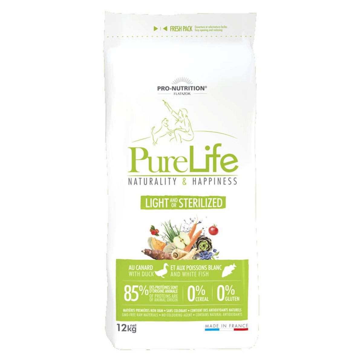 PRO NUTRITION FLATAZOR - Alimento Pure Life Light Sterilized Perro 12 Kg