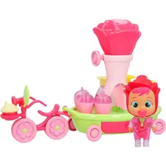 CRY BABIES - Playset Bebes Llorones La Bici Carrito de Rose
