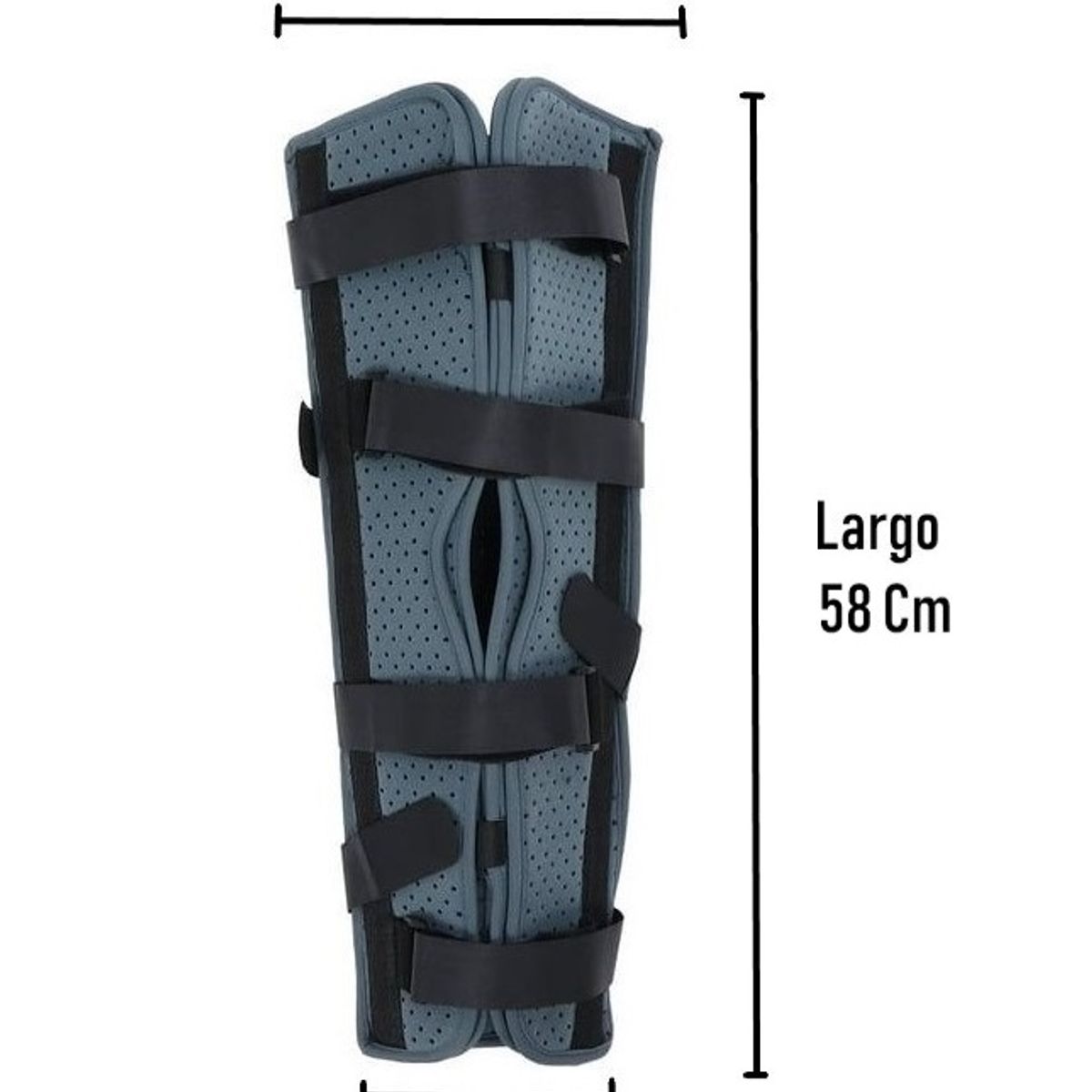 ONEDER - Inmovilizador De Rodilla Con Velcro Ajustable Largo Talla L
